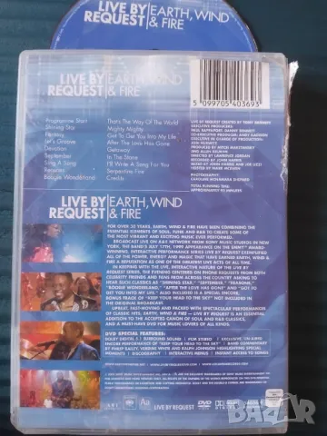 Earth, Wind & Fire ‎– Live By Request - оригинален DVD диск музика, снимка 2 - DVD дискове - 49029872