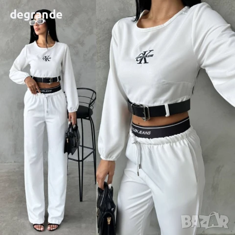 Бял Дамски комплект Calvin Klein 2 части