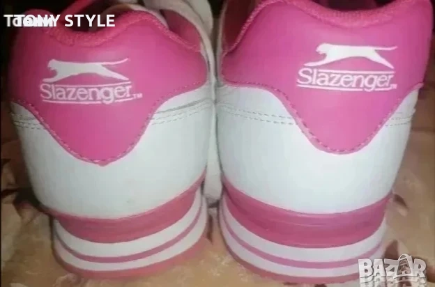 SLAZENGER Оригинал Нови Дамски Кожени Маратонки 39, снимка 7 - Маратонки - 51644351