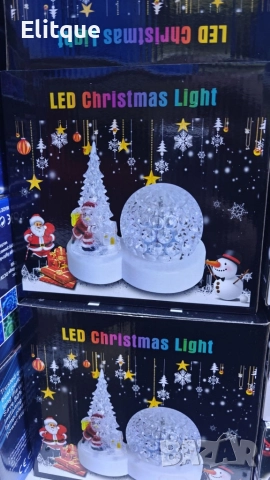 Коледна LED лампа с декоративни орнаменти