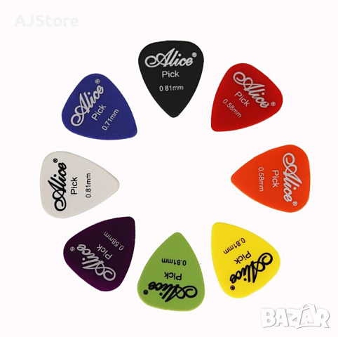 40бр. Перца за китара - Кутия Guitar Picks, снимка 3 - Китари - 45059375