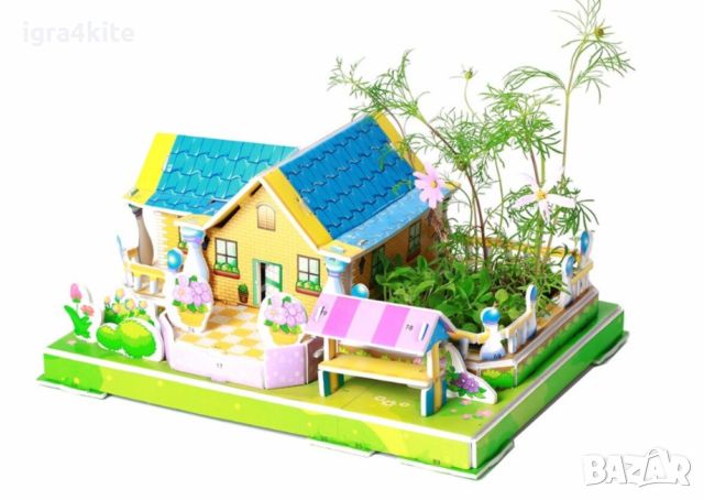 3D макет голям размер с растяща жива градина / My Zilipoo - Rainbow House 3Д макети, снимка 8 - Декорация за дома - 45467345