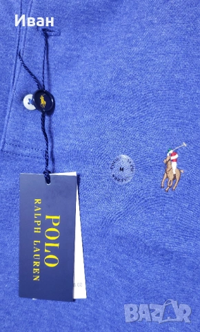 Нова оригинална фланелка Polo Ralph Lauren custom slim fit - размер M, снимка 3 - Тениски - 53759758