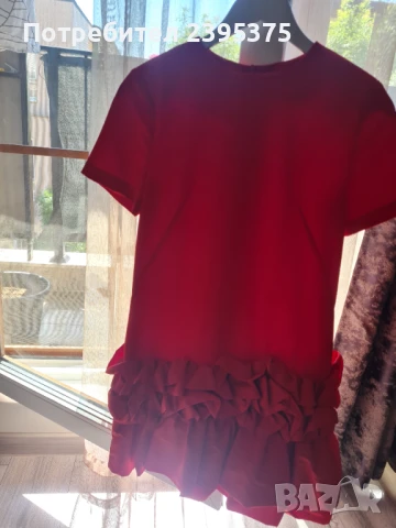 Красива червена рокля, снимка 6 - Рокли - 50680968