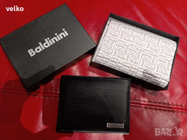 мъжки кожен портфейл baldinini, снимка 2 - Портфейли, портмонета - 52202768