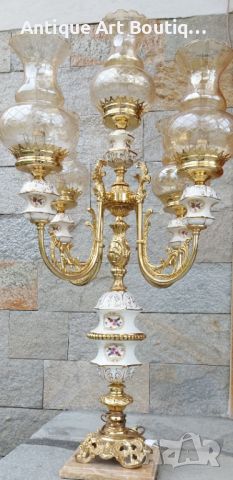Голяма Френска Лампа 91см, снимка 8 - Настолни лампи - 45771080