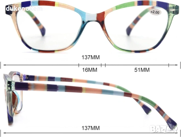 Комплект 5 броя очила за четене, +2.50, леки и удобни, снимка 3 - Слънчеви и диоптрични очила - 53164151