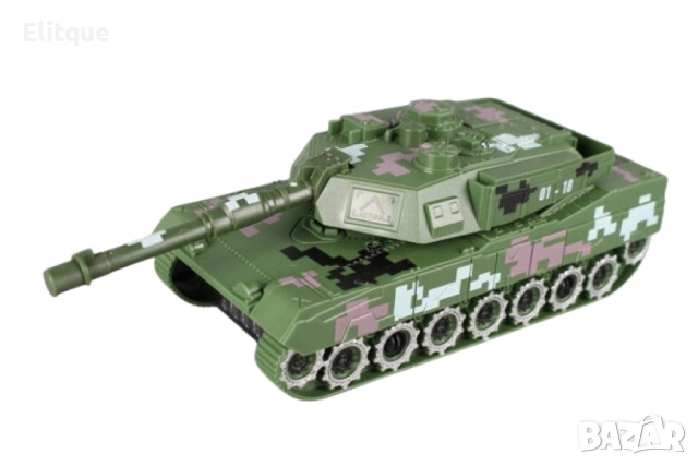 Боен танк с реалистични звуци и светлини, снимка 11 - Коли, камиони, мотори, писти - 52745138