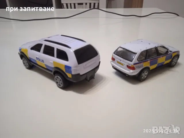 2 полицейски джипа 11-13 см. Volvo XC 90 и BMW X5, снимка 4 - Колекции - 48934701