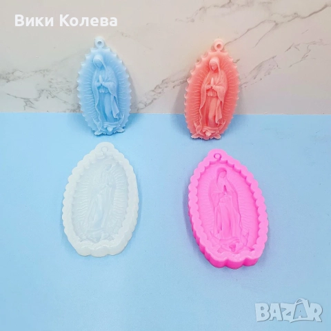Силиконов Молд "Дева Мария" , снимка 3 - Форми - 52701787