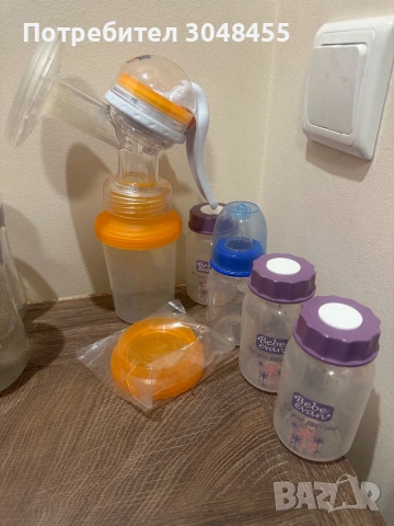 Бебешки шишета-нук+ подарък помпа и малки шишенца за съхранение на кърма, снимка 2 - Прибори, съдове, шишета и биберони - 53848553