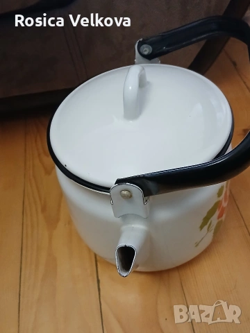 Лот емайлирани съдове , снимка 10 - Прибори за хранене, готвене и сервиране - 53242956