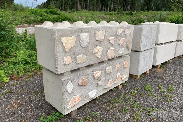 Голям бетонен БЛОК с ефект "СКАЛА" за Подпорна стена "LEGO", снимка 12 - Строителни материали - 44932088