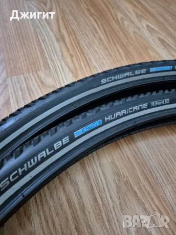 Комплект велосипедни гуми Schwalbe Hurricane 28 цола , снимка 5 - Части за велосипеди - 48558491