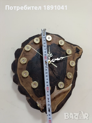 Подарък за ловец. Часовник от дърво. Стенен часовник., снимка 7 - Стенни часовници - 52805508