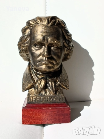 Бюст на Лудвиг ван Бетовен, (Beethoven ) , снимка 3 - Статуетки - 52123380