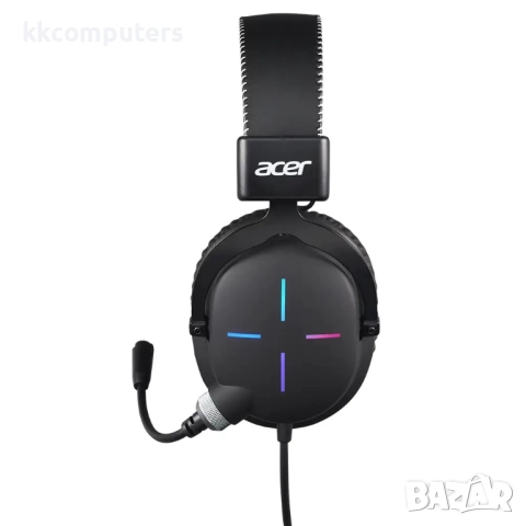 Acer Nitro Headset II NHW200 Black | Геймърски слушалки с RGB и Шумопоглъщащ микрофон, снимка 3 - Слушалки за компютър - 52807593