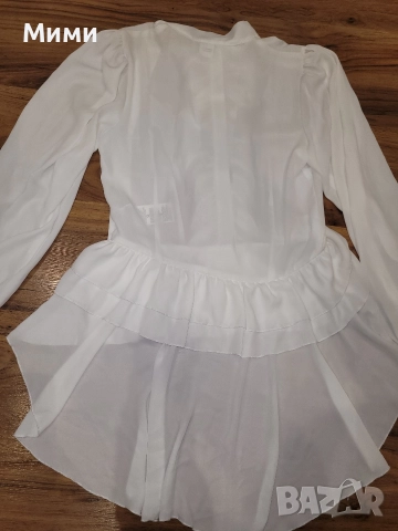 Бяла риза Lucy с удължен гръб, снимка 7 - Ризи - 52670089