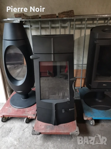 Френска чугунена печка / камина на дърва Invicta 14kW, снимка 8 - Камини - 27395795