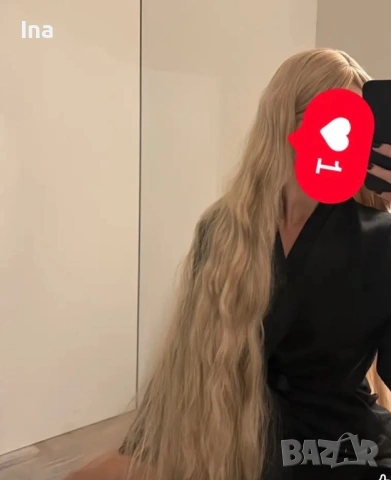Много дълга руса перука, снимка 5 - Аксесоари за коса - 53101107