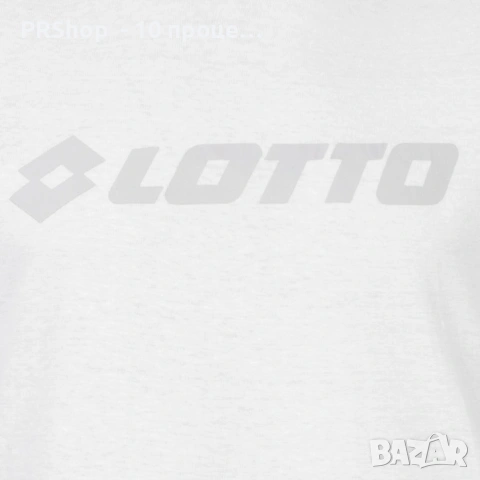Мъжка тениска Lotto, 100 % памук, бяла, снимка 4 - Тениски - 53620746