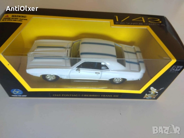 Pontiac Firebird 1969 & Маserati A6GCS/53 diecast 1:43