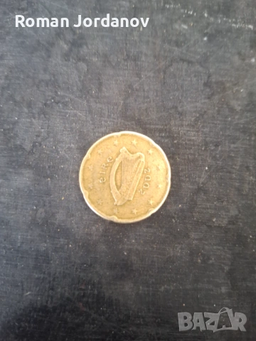 Монета 20 евро цента от 2002г