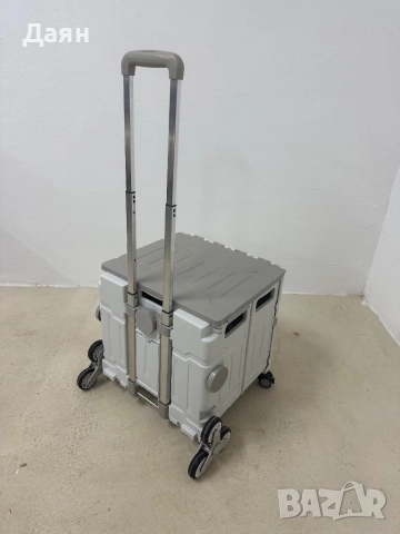 Сгъваема пазарска количка HOMCOM с телескопична дръжка , снимка 7 - Други - 52415638