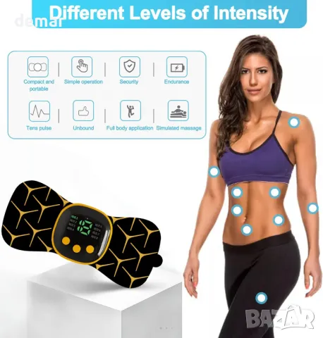 Мини масажор за шийни прешлени, масажор за врата, електрически, 19 нива, снимка 4 - Масажори - 49934399