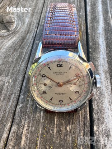 Chronographe Suisse Chronograph швейцарски часовник 37 мм , снимка 10 - Мъжки - 46202178