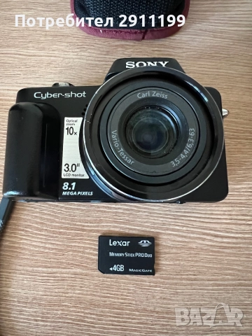 Фотоапарат Sony 8,1Mp, Made in Japan (+подаръци), снимка 9 - Фотоапарати - 52106990