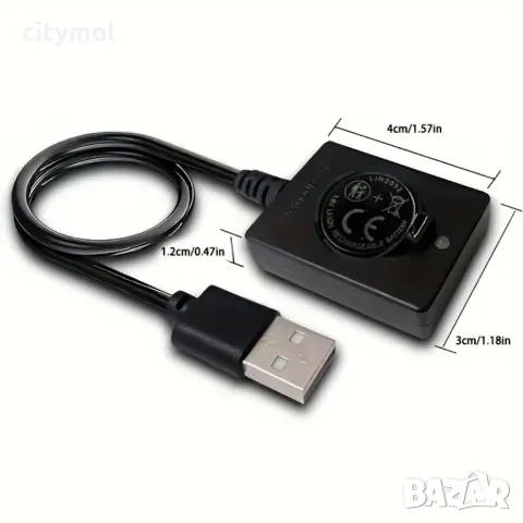 Зарядно устройство за акумулаторни батерии 2032, 2025 и 2016 + 5 акумулаторни батерии 2032, снимка 4 - Друга електроника - 49676158