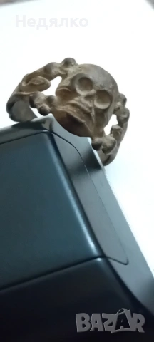 Оригинал "Bandenkampf",WW2,SS,немски пръстен, снимка 11 - Антикварни и старинни предмети - 53091152