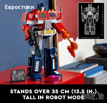 Конструктор LEGO Icons Transformers Optimus Prime, 1508 части, снимка 2 - Конструктори - 45270700