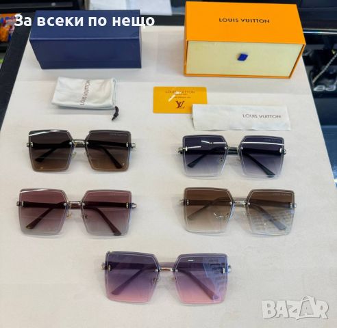 Слънчеви очила с UV400 защита с черен обикновен калъф Louis Vuitton Код D86 - Различни цветове, снимка 1 - Слънчеви и диоптрични очила - 46404762