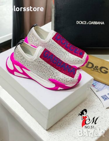 Дамски маратонки с камъни Dolce&Gabbana-GG621ä, снимка 2 - Маратонки - 45480714