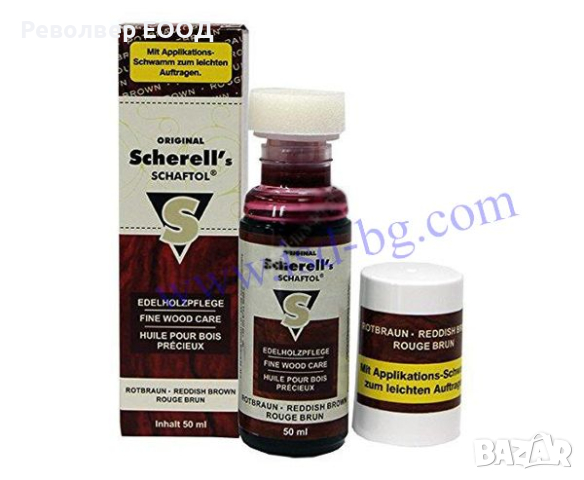 Масло за дърво - Sherell's SCHAFTOL reddish brown, 50 ml. "BALLISTOL", снимка 2 - Оборудване и аксесоари за оръжия - 45038373