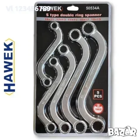 Ключове звезди S-образни 5 части , HAWEK , снимка 2 - Ключове - 53863807