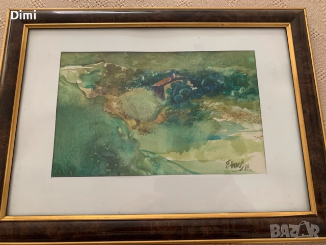 ПЕТЪР НЕНОВ акварел/пейзаж, снимка 4 - Картини - 52837872