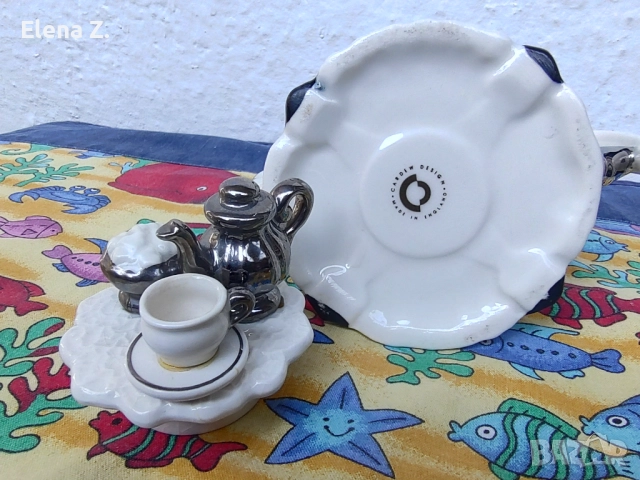 Малък декоративен чайник Table for one на Paul Cardew, снимка 10 - Колекции - 52344732