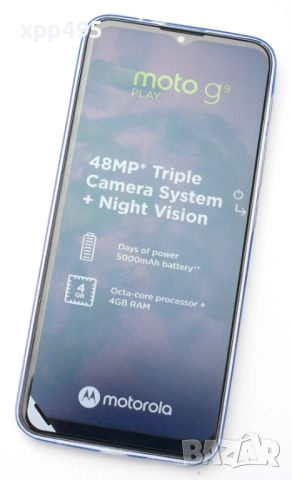 Motorola Moto G9Play смартфон + безжични слушалки Lenovo чисто нови, снимка 4 - Motorola - 52030700