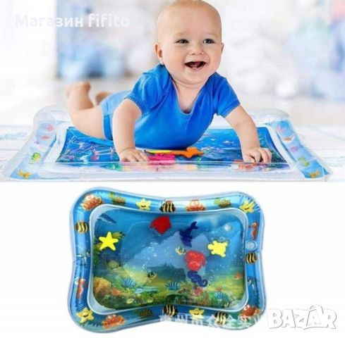 Нетоксичен надуваем бебешки матрак с вода 60*55 см., снимка 5 - Матраци - 45889927