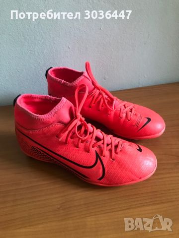 Детски футболни бутонки Nike Mercurial 38.5 номер, снимка 6 - Футбол - 46173470
