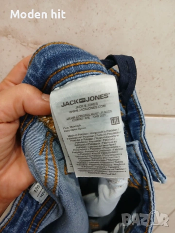 Jack & Jones размер 176 см./16 г. - дънки за тийнеджър/мъж, снимка 10 - Дънки - 54142900