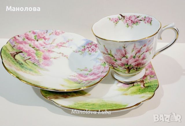 Троен комплект Royal Albert „Blossom Time“, снимка 14 - Колекции - 45331859