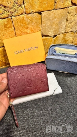 портмонета от естествена кожа в кутия louis vuitton , снимка 2 - Портфейли, портмонета - 52023017
