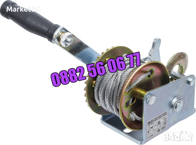 Ръчна лебедка със стоманено въже 360 кг, 800кг, 1125кг, лебедка с въже, снимка 7 - Други инструменти - 53266288