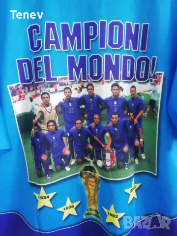 Италия Световни Шампиони 2006 мъжка тениска фланелка XL Campioni Del Mondo Italia Italy , снимка 3 - Тениски - 49966473