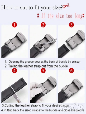 Мъжки официален колан за Панталони WilliamPAUL LEATH* Естествена телешка кожа!, снимка 9 - Колани - 50972897