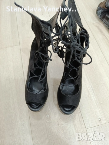 Сценични сандали на висок ток и платформа,много удобни , снимка 4 - Сандали - 53579270